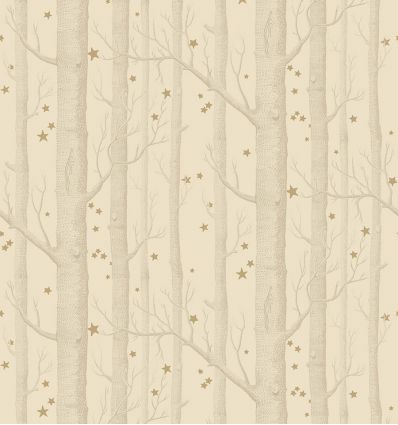 cole & son - wallpaper woods & stars (ivory/gold) Sale Online