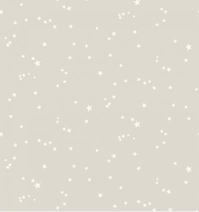 cole & son - carta da parati stars (grey/white)