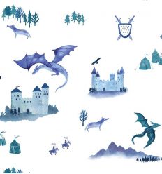 hibou home - carta da parati castles and dragons