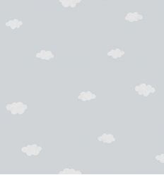 casadeco - carta da parati con nuvole (grigio), spedizione