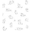 LILIPINSO carta da parati bunnies sketches