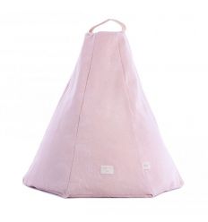nobodinoz - bean bag marrakech (white bubble/misty pink)