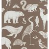 FERM LIVING katie scott wallpaper animals (toffee) Sale Online
