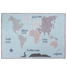 LORENA CANALS tappeto lavabile vintage map 140x200