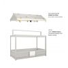 LIFETIME KIDSROOMS 3 in 1 bed with fabric rooftop 