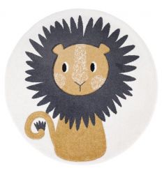 NATTIOT round rug with Jaggo the lion