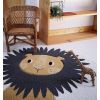 NATTIOT tappeto tondo con decorazione leone