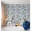 FORNASETTI wallpaper acquario print room blue Sale Online, Best