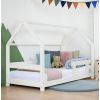BENLEMI montessori house bed tery with security rail (white)