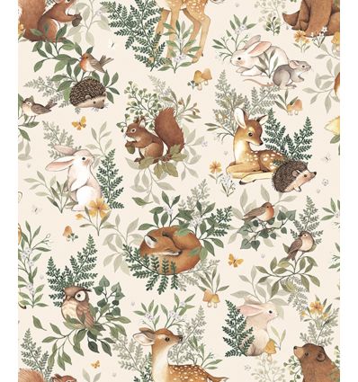 LILIPINSO forest friends wallpaper (beige) Sale Online, Best
