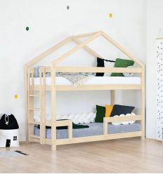 BENLEMI house-shaped bunk bed Kili (natural) 