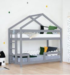 BENLEMI house-shaped bunk bed Kili (grey)