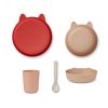 LIEWOOD tableware set with rabbit/dusty coral multi mix Sale