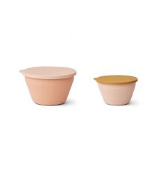 LIEWOOD set of 2 silicone foldable bowl rose multi mix Sale