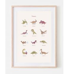 mushie poster dinosauri 50x70