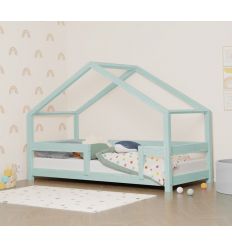 BENLEMI montessori house bed lucky with security rail -light