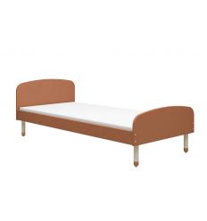 FLEXA Single bed DOTS Rust-Natural wood 