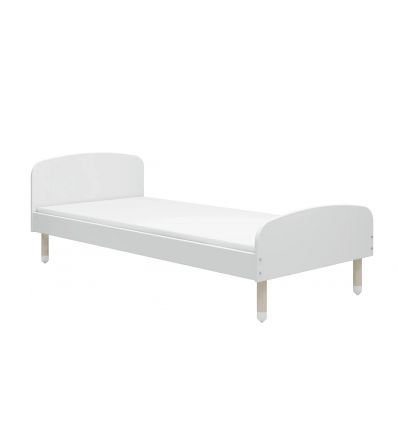 FLEXA Single bed DOTS White 